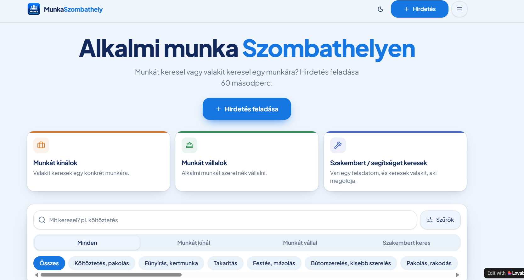 Melo Szombathely weboldal képernyőképe